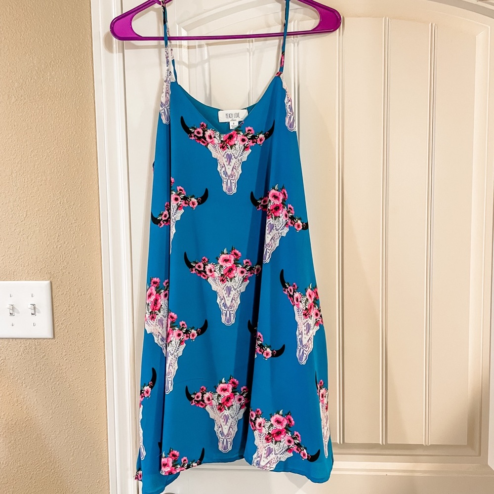 Blue Cowhead Dress